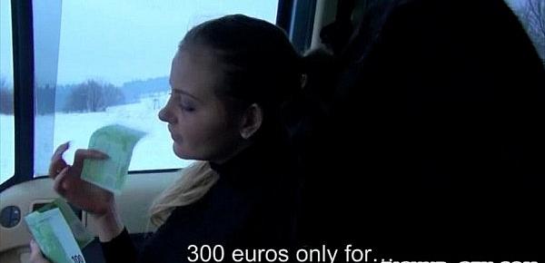  Huge juggs amateur blonde Eurobabe Alexa sex for cash